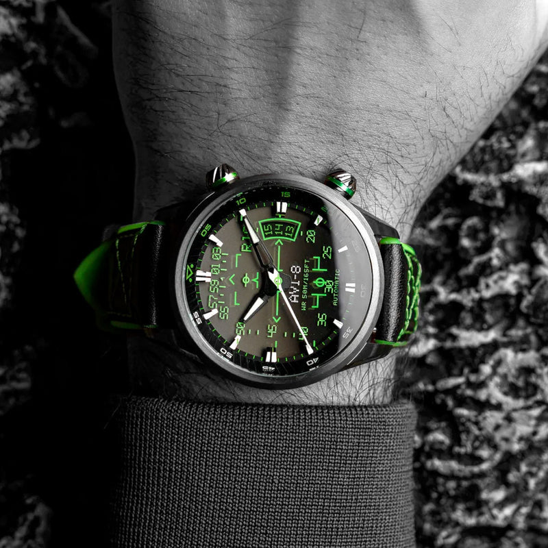 AVI-8 Hawker Harrier HUD Automatic with Gradient Black Dial #AV-4117-02