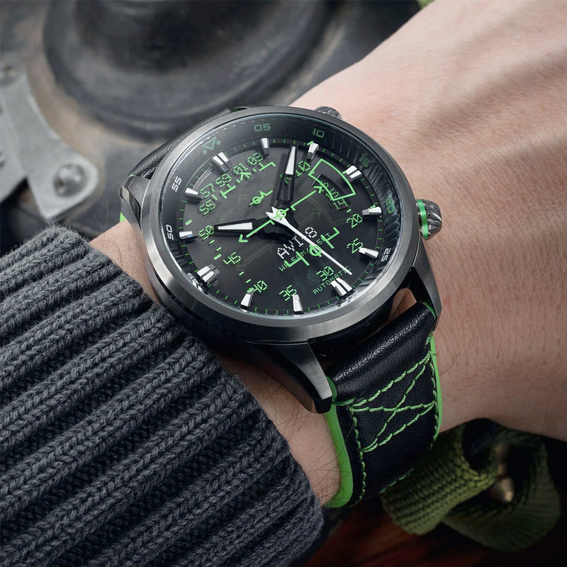 AVI-8 Hawker Harrier HUD Automatic with Gradient Black Dial #AV-4117-02