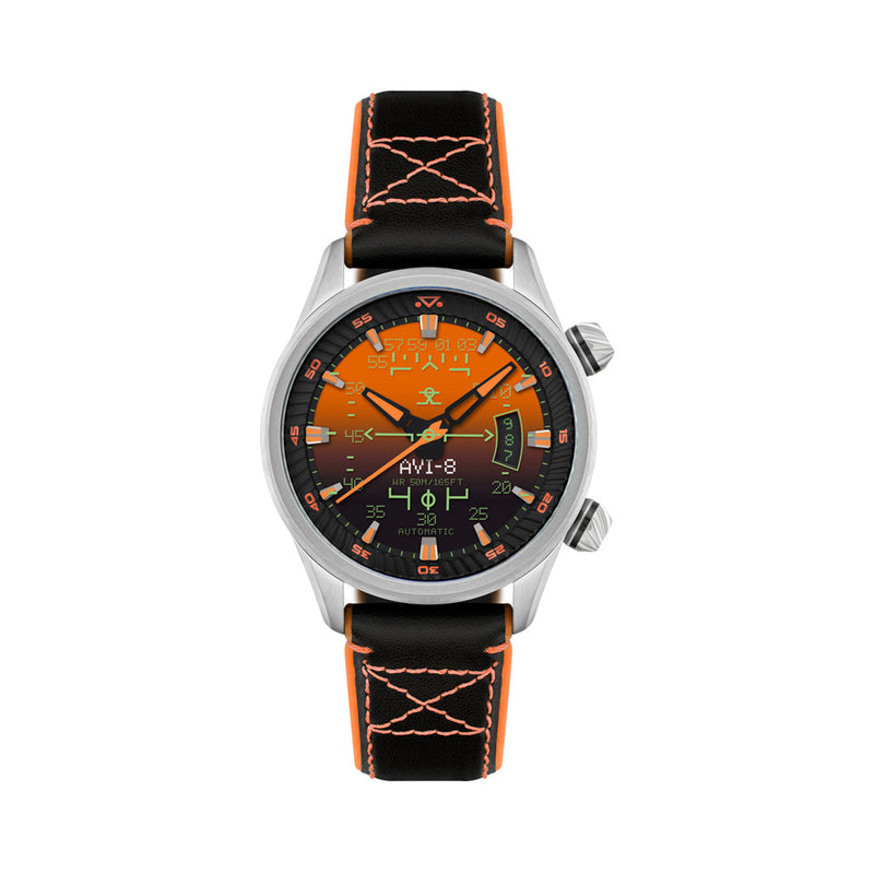 AVI-8 Hawker Harrier HUD Automatic with Gradient Orange Dial #AV-4117-03