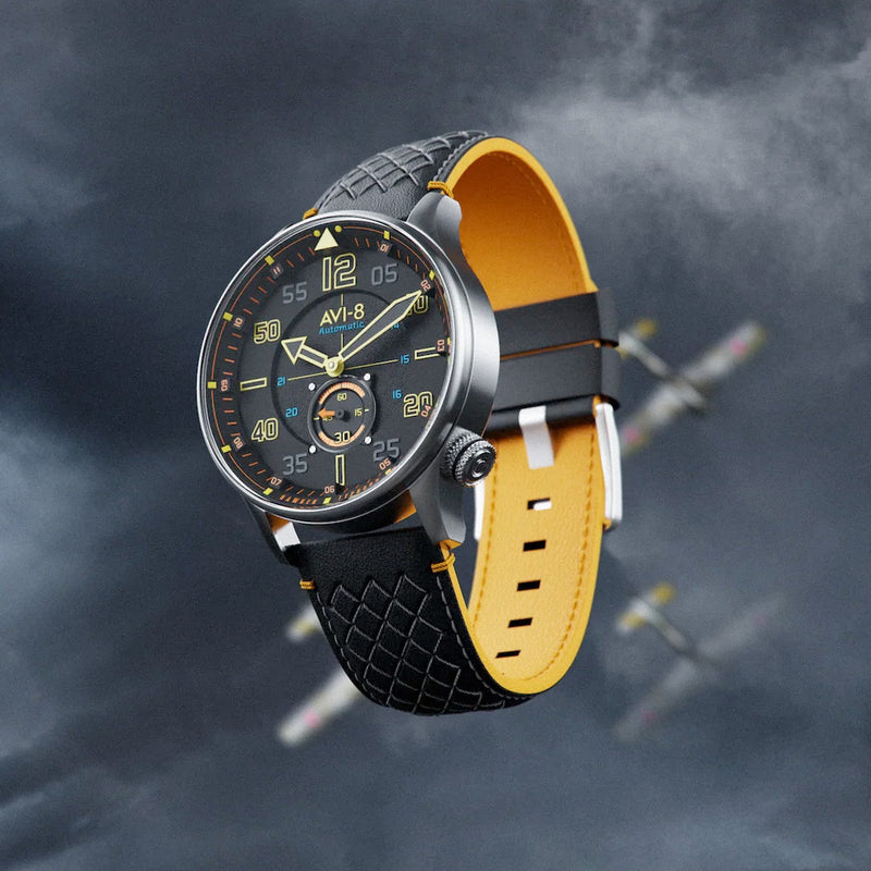 AVI-8 Hawker Typhoon Baldwin Automatic Cool Black Dial #AV-4119-01