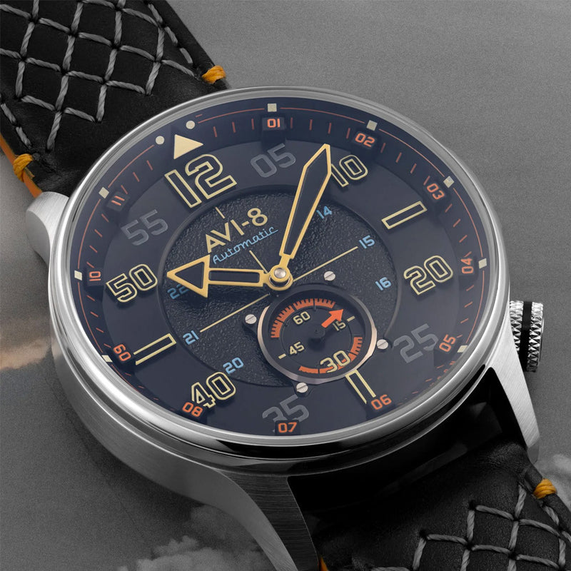 AVI-8 Hawker Typhoon Baldwin Automatic Cool Black Dial #AV-4119-01