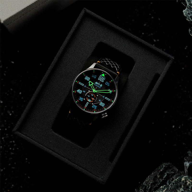 AVI-8 Hawker Typhoon Baldwin Automatic Cool Black Dial #AV-4119-01