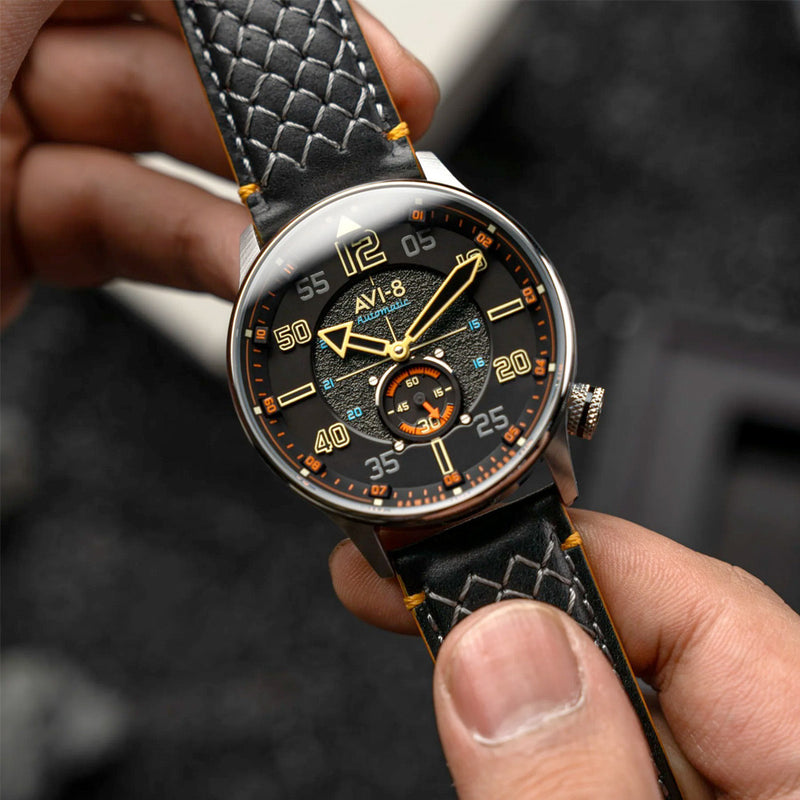AVI-8 Hawker Typhoon Baldwin Automatic Cool Black Dial #AV-4119-01
