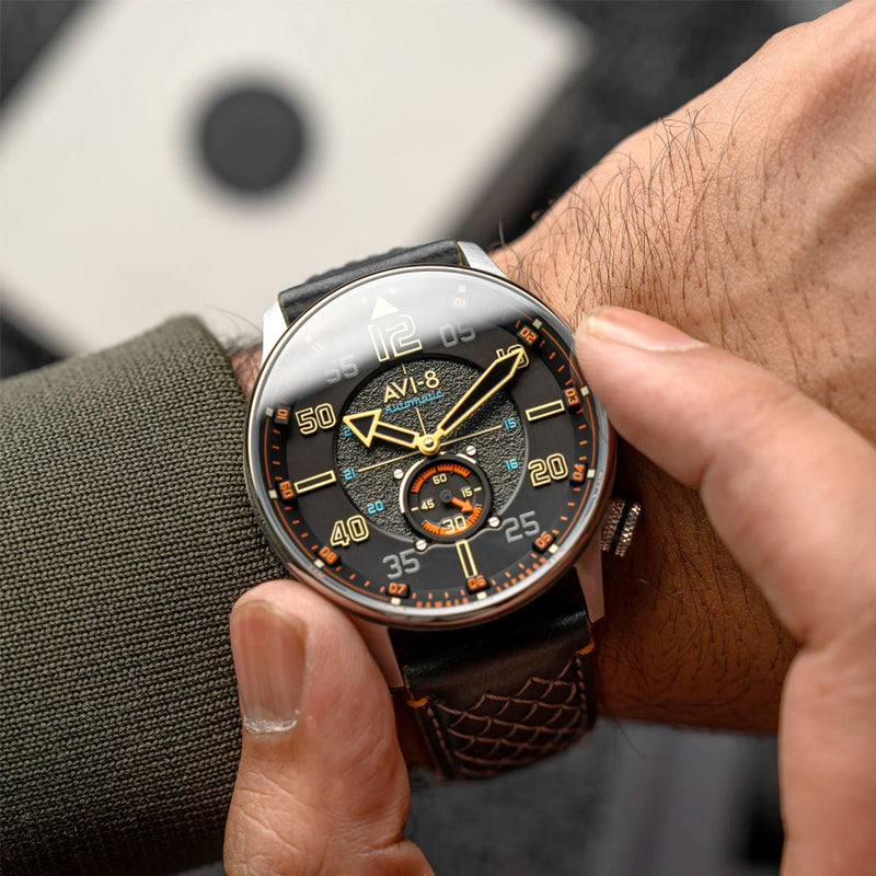 AVI-8 Hawker Typhoon Baldwin Automatic Cool Black Dial #AV-4119-01