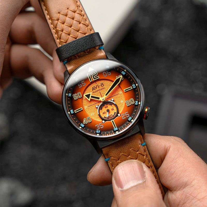 AVI-8 Hawker Typhoon Baldwin Automatic Burnt Orange Dial #AV-4119-02