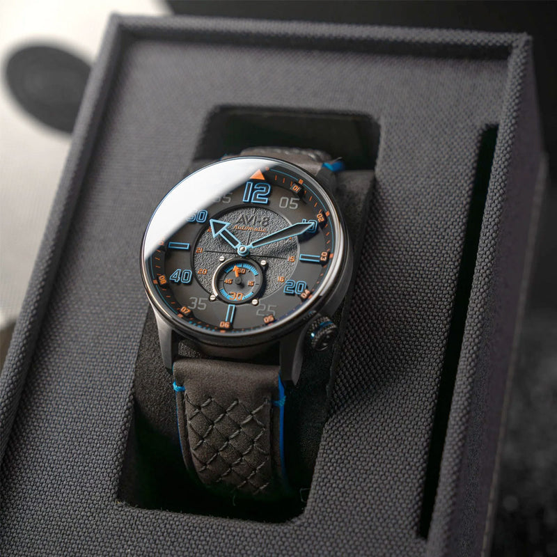 AVI-8 Hawker Typhoon Baldwin Automatic Iron Blue Dial #AV-4119-03
