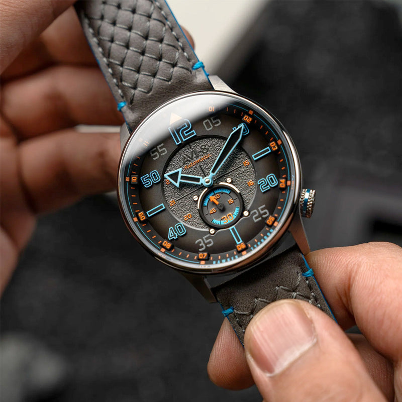 AVI-8 Hawker Typhoon Baldwin Automatic Iron Blue Dial #AV-4119-03