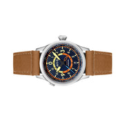AVI-8 Flyboy Wingman Worldtimer GMT with Atlantic Blue Dial #AV-4120-01