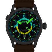 AVI-8 Flyboy Wingman Worldtimer GMT with Atlantic Blue Dial #AV-4120-01