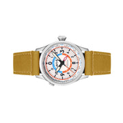 AVI-8 Flyboy Wingman Worldtimer GMT with Sand Green Dial #AV-4120-02