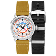 AVI-8 Flyboy Wingman Worldtimer GMT with Sand Green Dial #AV-4120-02
