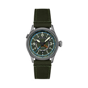 AVI-8 Flyboy Wingman Worldtimer GMT with Jungle Green Dial #AV-4120-05