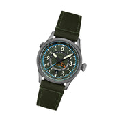 AVI-8 Flyboy Wingman Worldtimer GMT with Jungle Green Dial #AV-4120-05