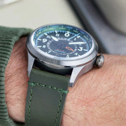 AVI-8 Flyboy Wingman Worldtimer GMT with Jungle Green Dial #AV-4120-05