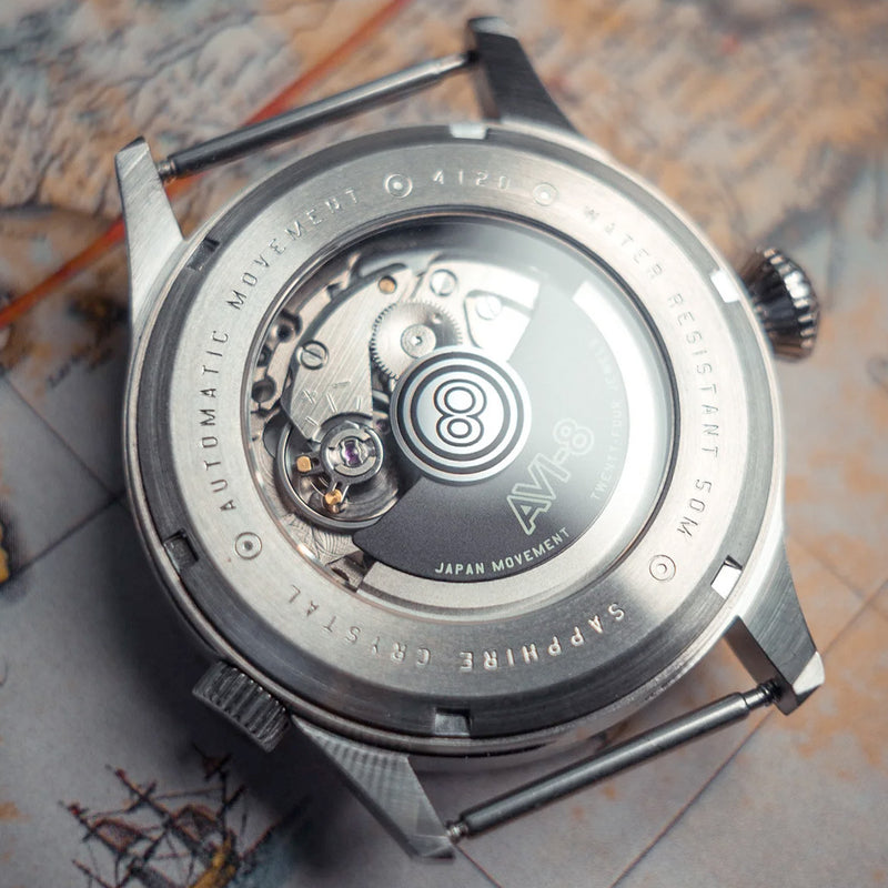 AVI-8 Flyboy Wingman Worldtimer GMT with Jungle Green Dial #AV-4120-05