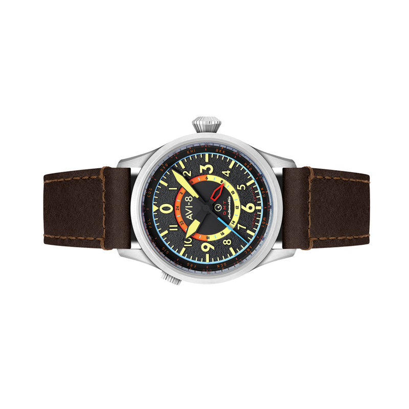 AVI-8 x Islander Limited Edition Flyboy Wingman Worldtimer GMT #AV-4120-06