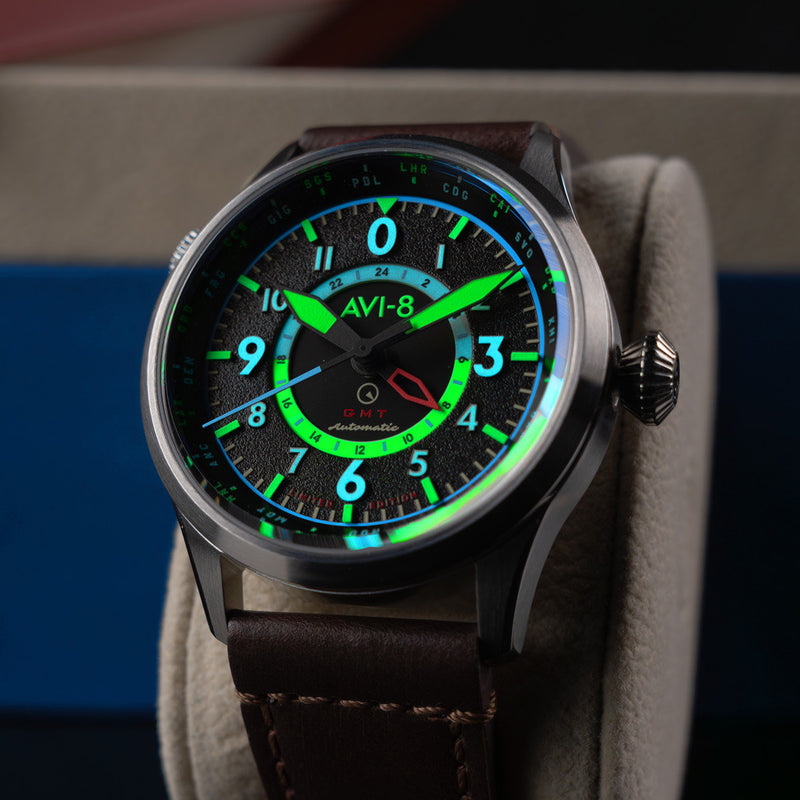 AVI-8 x Islander Limited Edition Flyboy Wingman Worldtimer GMT #AV-4120-06