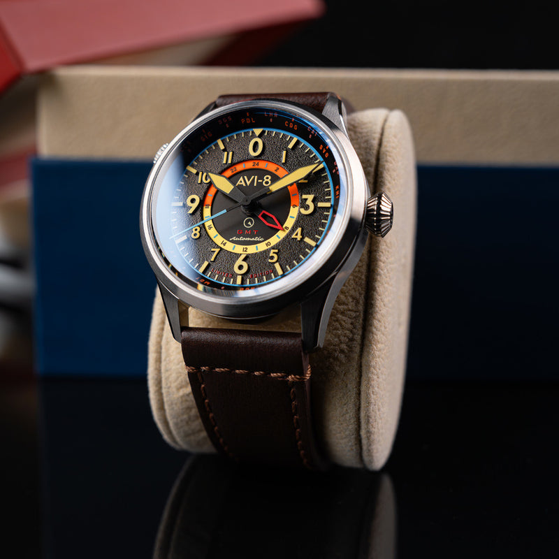 AVI-8 x Islander Limited Edition Flyboy Wingman Worldtimer GMT #AV-4120-06