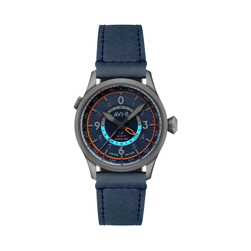 AVI-8 x Islander Limited Edition Flyboy Wingman Worldtimer GMT #AV-4120-07