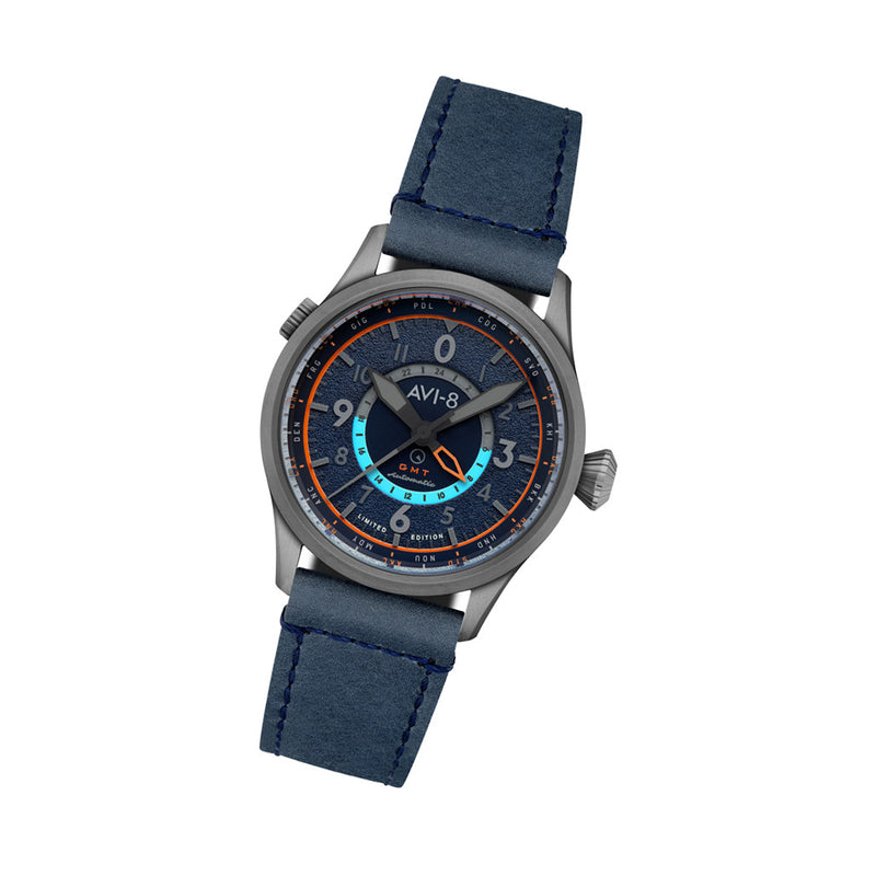 AVI-8 x Islander Limited Edition Flyboy Wingman Worldtimer GMT #AV-4120-07