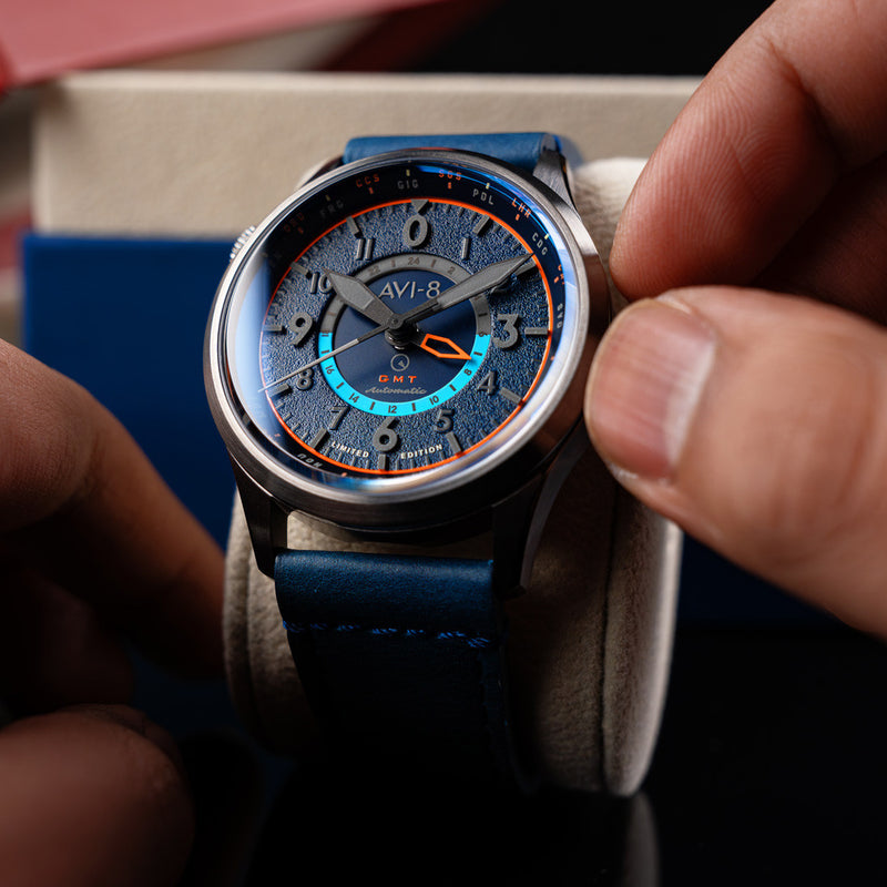 AVI-8 x Islander Limited Edition Flyboy Wingman Worldtimer GMT #AV-4120-07