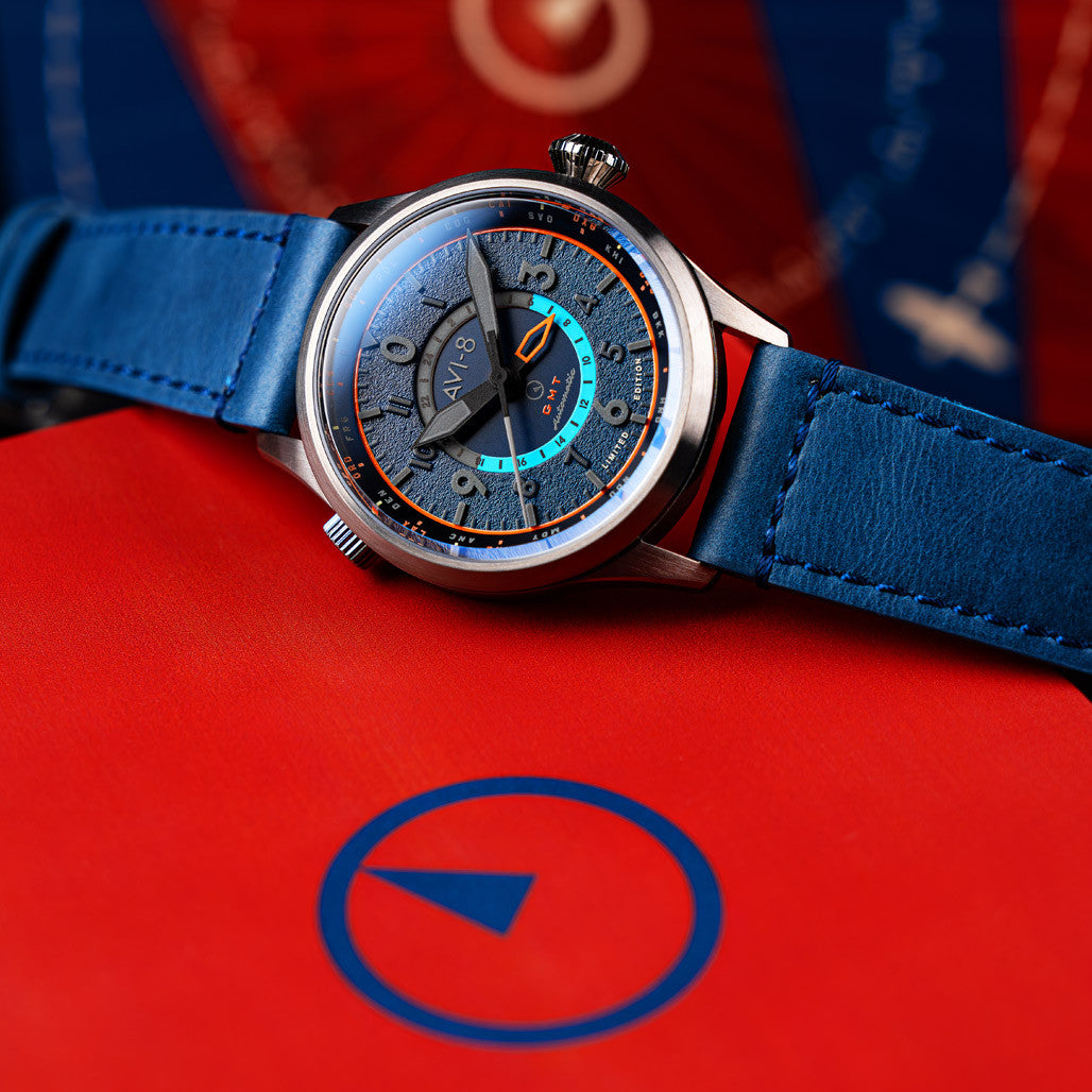 AVI-8 x Islander Limited Edition Flyboy Wingman Worldtimer GMT #AV