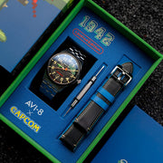AVI-8 FLYBOY Capcom 1942 Automatic Pixel LE Silver Ace #AV-4121-11