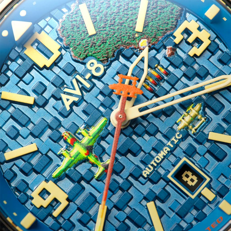 AVI-8  FLYBOY Capcom 1942 Automatic Pixel LE Gunmetal Ace #AV-4121-22