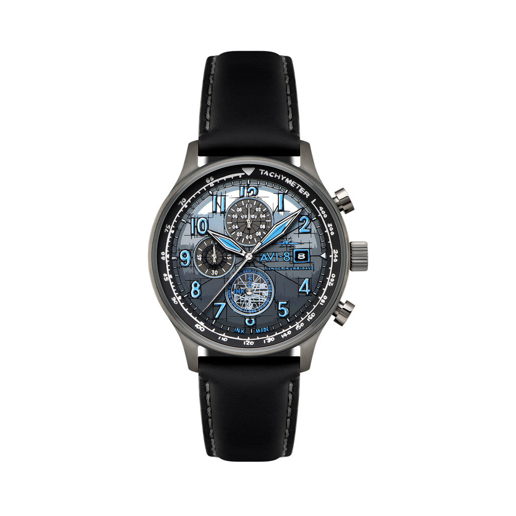 AVI-8 Hawker Hurricane Inkdial Chronograph Limited Edition #AV