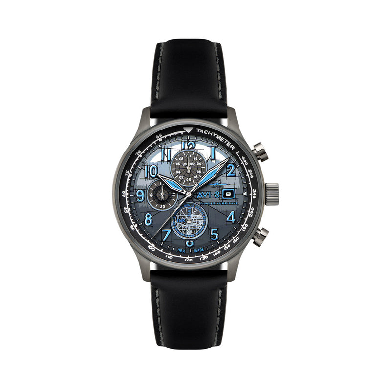 AVI-8  Hawker Hurricane Inkdial Chronograph Limited Edition #AV-4123-01