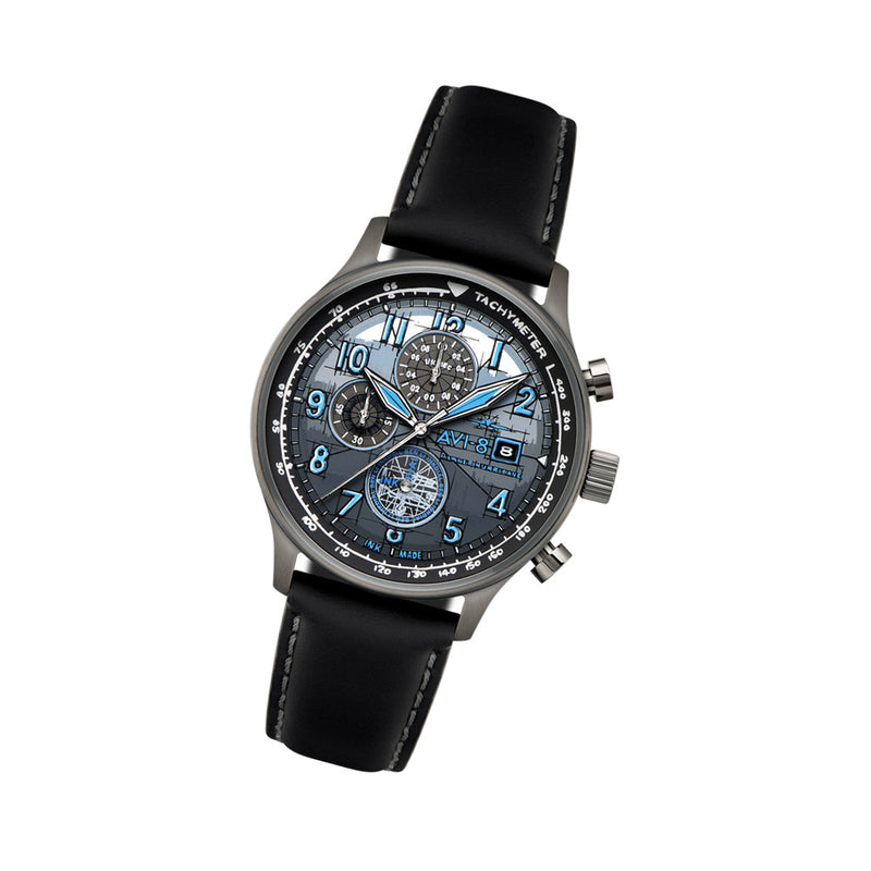 AVI-8  Hawker Hurricane Inkdial Chronograph Limited Edition #AV-4123-01