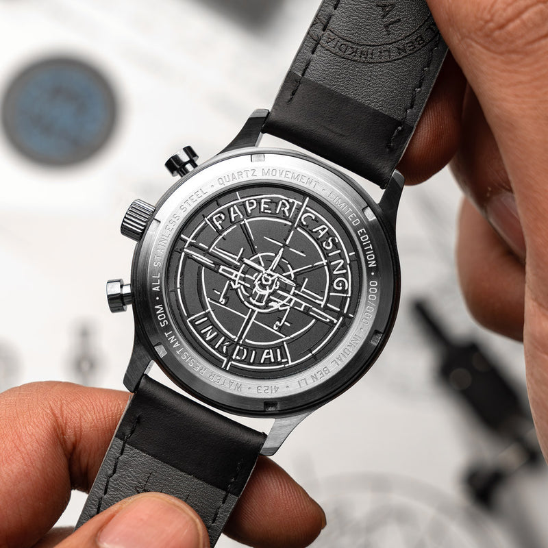 AVI-8  Hawker Hurricane Inkdial Chronograph Limited Edition #AV-4123-01