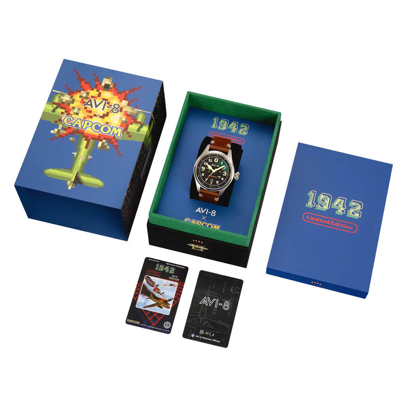 AVI-8 x CAPCOM 1942 Hawker Hurricane Clowes Pixel LE Onyx Ace #AV-4126-01