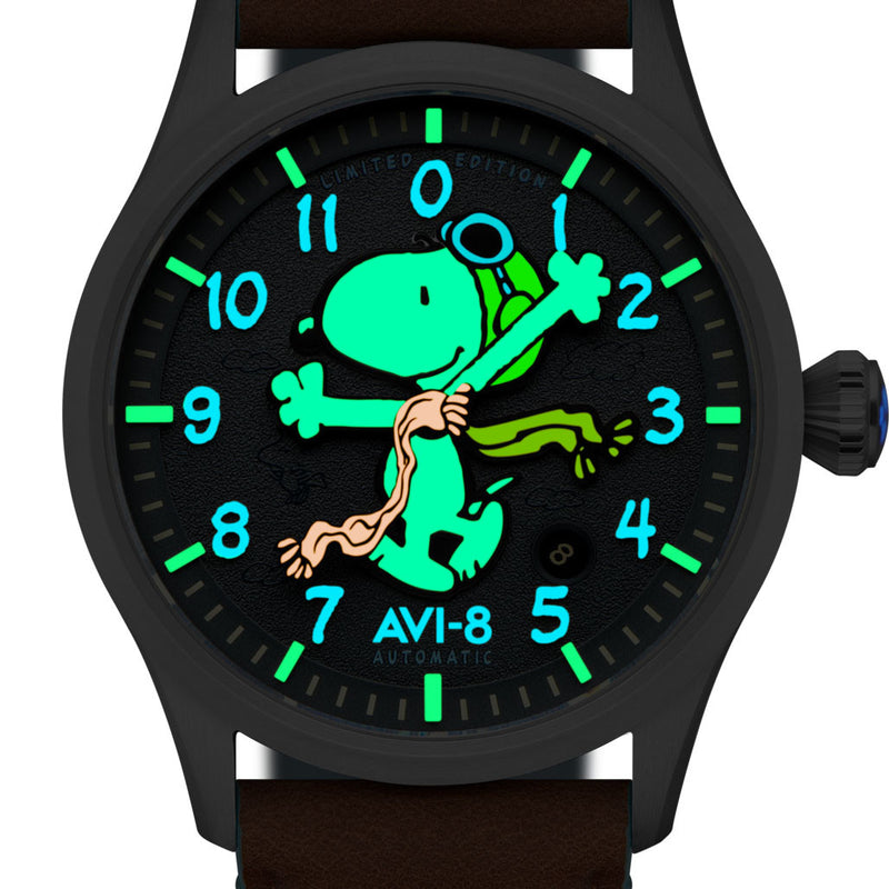 AVI-8 x Peanuts Flyboy Engineer Automatic Snoopy Flying Ace #AV-4133-03