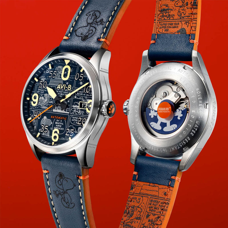 AVI-8 x Peanuts Spitfire Snoopy Flying Ace LE in Beagle Blue #AV-4134-01