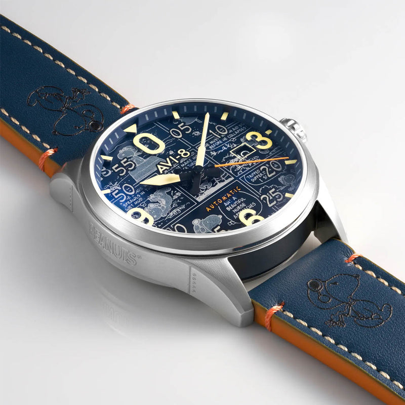 AVI-8 x Peanuts Spitfire Snoopy Flying Ace LE in Beagle Blue #AV-4134-01