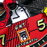 AVI-8 x Peanuts Snoopy Flying Ace GMT Automatic in Doghouse Red #AV-4136-01