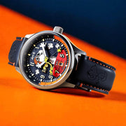 AVI-8 x Peanuts Snoopy Flying Ace GMT Automatic in Sketchbook Blue #AV-4136-02