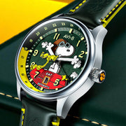 AVI-8 x Peanuts Snoopy Flying Ace GMT Automatic in Winter Green #AV-4136-04