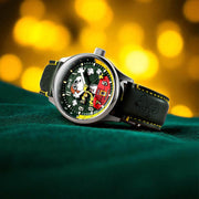 AVI-8 x Peanuts Snoopy Flying Ace GMT Automatic in Winter Green #AV-4136-04