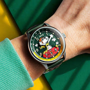 AVI-8 x Peanuts Snoopy Flying Ace GMT Automatic in Winter Green #AV-4136-04