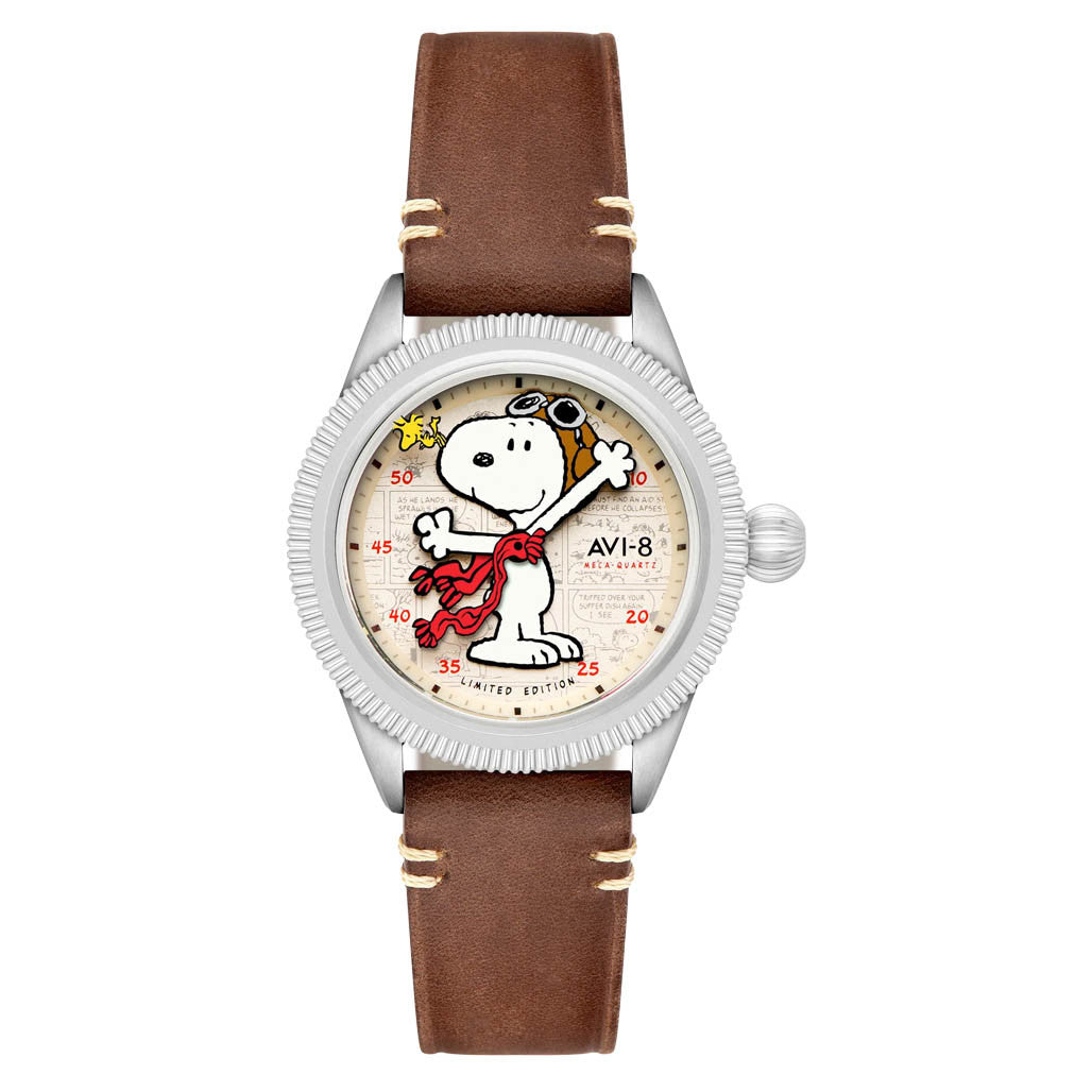 AVI-8 x Peanuts Flyboy Snoopy Flying Ace LE in Camel Brown #AV