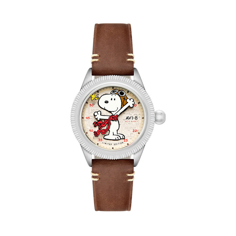 AVI-8 x Peanuts Flyboy Snoopy Flying Ace LE in Camel Brown #AV-4138-01