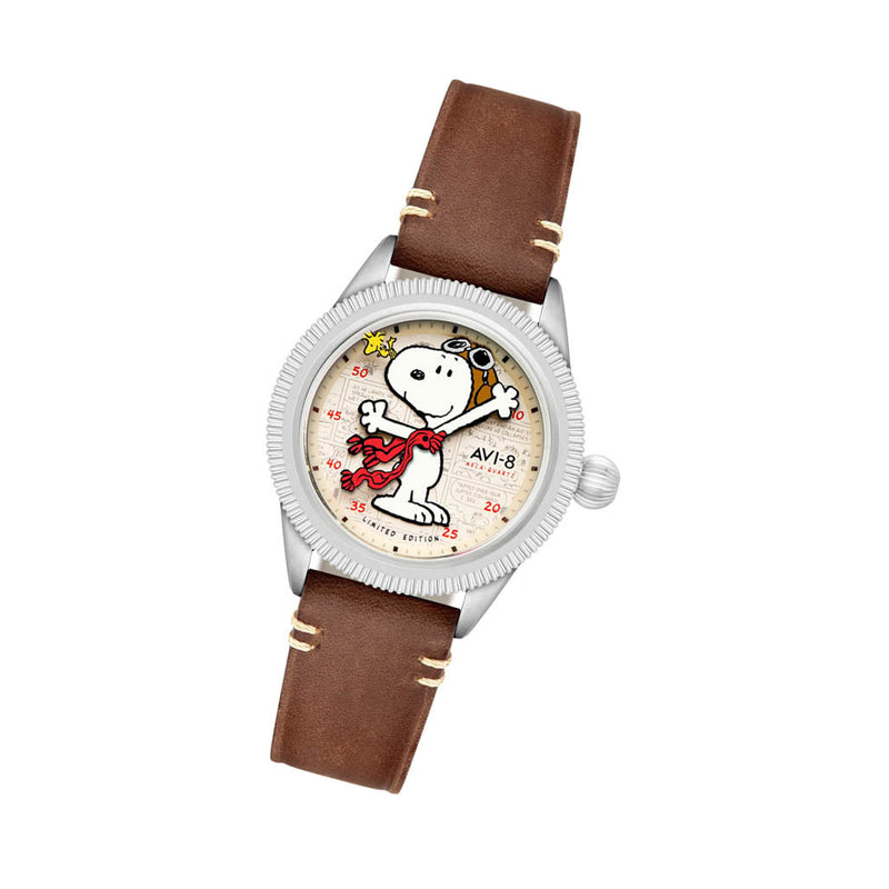 AVI-8 x Peanuts Flyboy Snoopy Flying Ace LE in Camel Brown #AV-4138-01