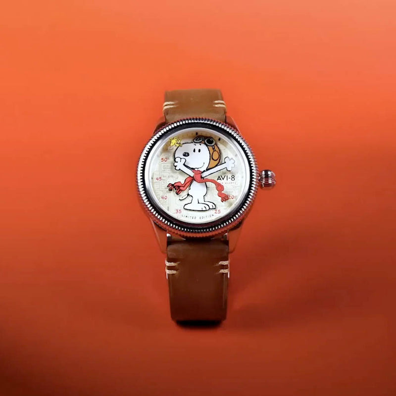 AVI-8 x Peanuts Flyboy Snoopy Flying Ace LE in Camel Brown #AV-4138-01