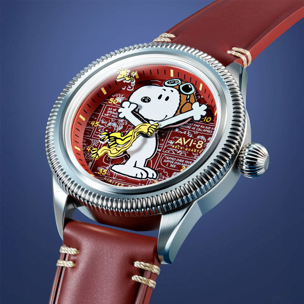 AVI-8 x Peanuts Flyboy Airmaster 40 Meca-Quartz Snoopy Flying Ace