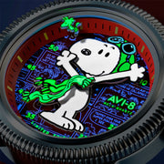 AVI-8 x Peanuts Flyboy Airmaster 40 Meca-Quartz Snoopy Flying Ace #AV-4138-02
