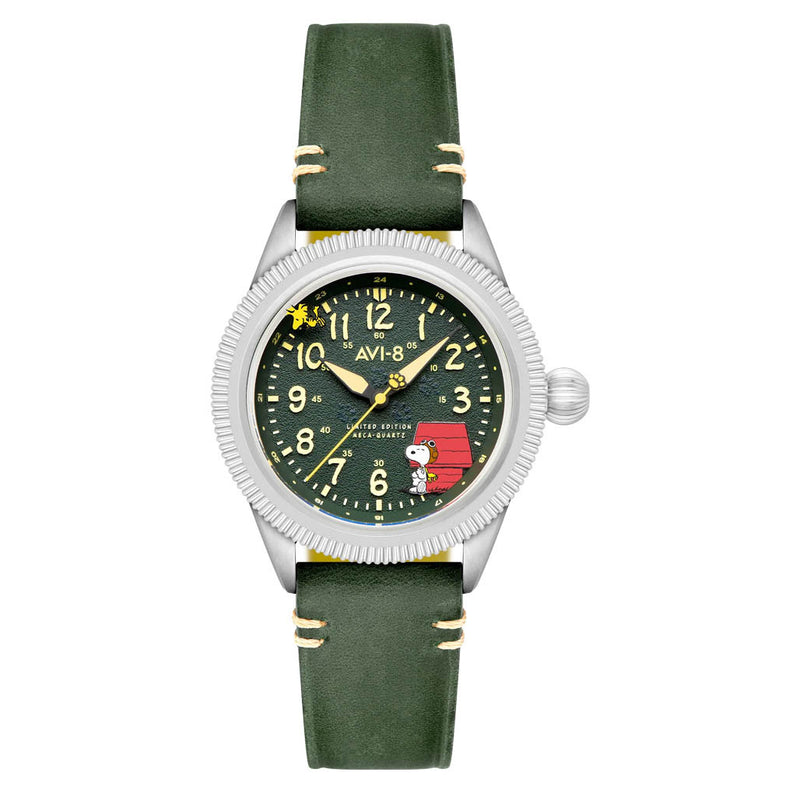AVI-8 x Peanuts Flyboy Snoopy Flying Ace LE in Doghouse Green #AV-4139-01