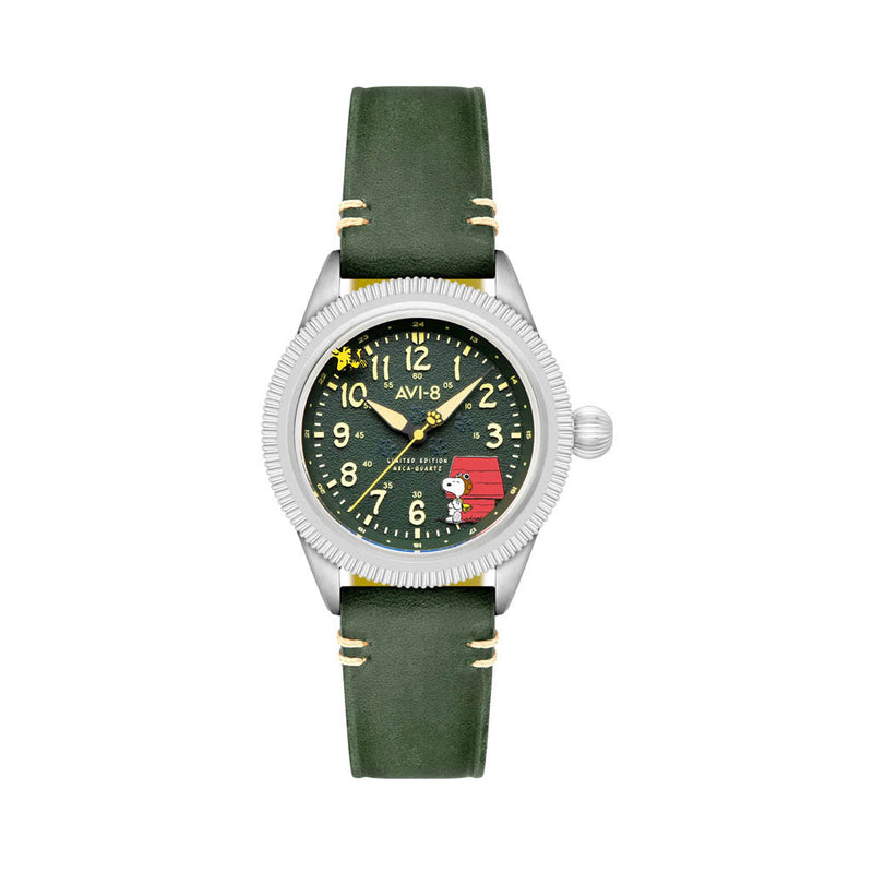 AVI-8 x Peanuts Flyboy Snoopy Flying Ace LE in Doghouse Green #AV-4139-01