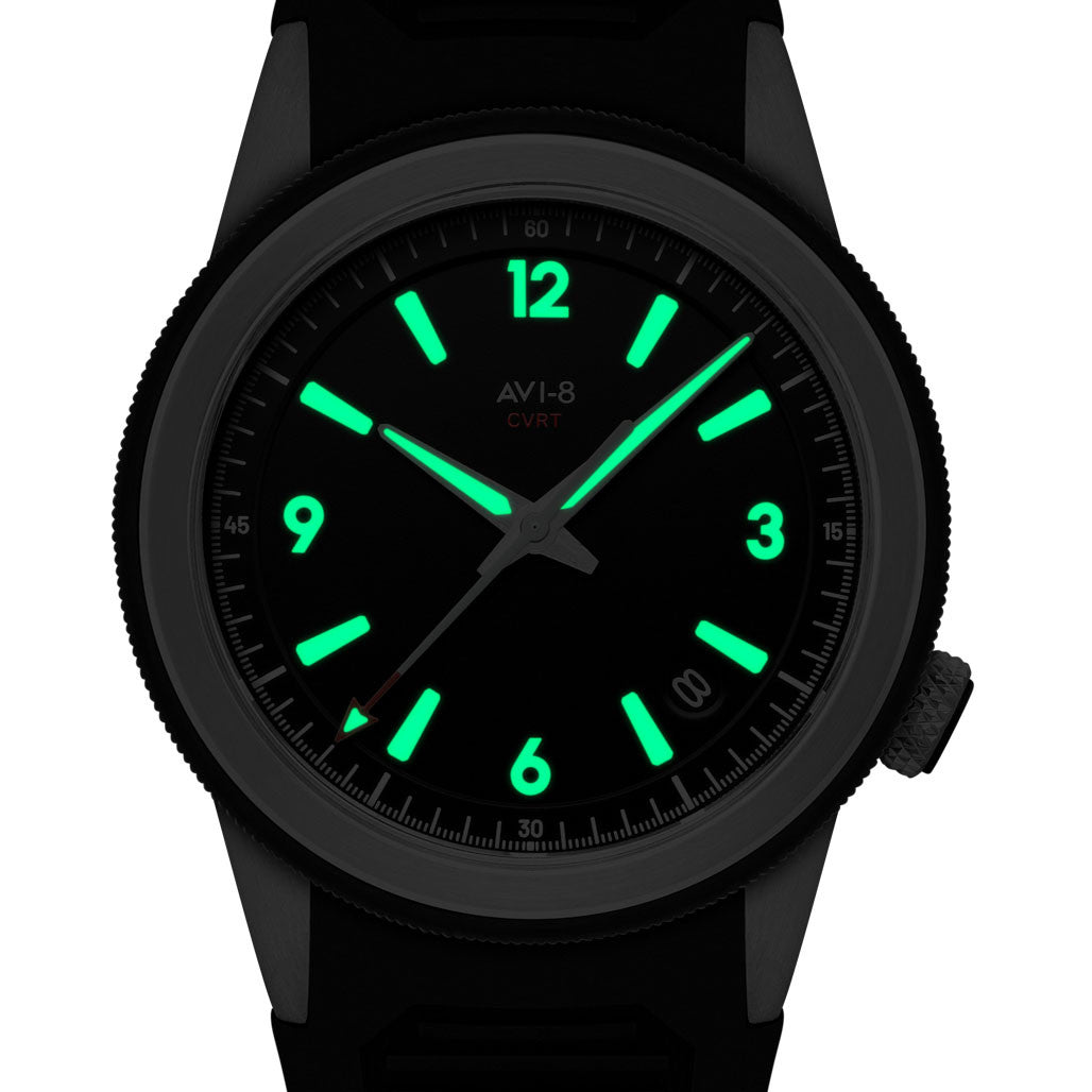 AVI-8 CVRT 3775A Automatic Hardened Steel Pilot Watch #AV-4141-01